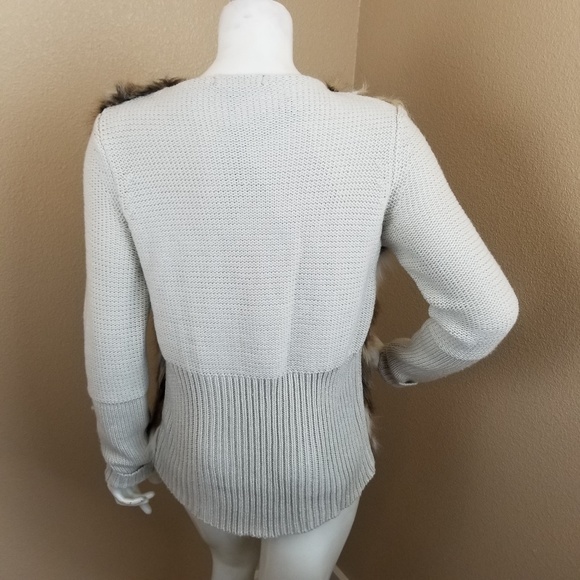 CHARLIE B Faux Fur Front Unique Sweater~Size M~NEW - Picture 5 of 7